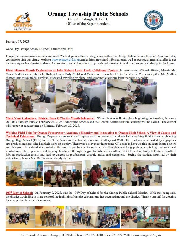 District Weekly Updates
